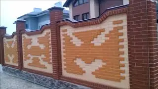 🧱🧱🧱 Кирпичная Кладка Забора | Забор Кирпичный | Кладка кирпича