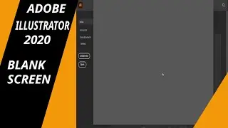 Adobe Illustrator 2020 blank screen issues in create new window