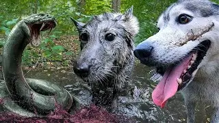 СОБАКИ ПОПАЛИ В БОЛОТО! Не для слабонервных!