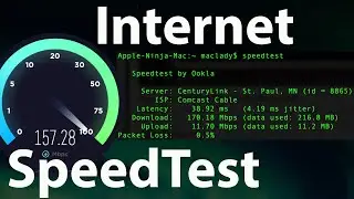Mac Internet SpeedTest - I will show the Mac Terminal way with SpeedTest CLI and the Web Browser way