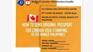 How to send your Original Passport for CANADA Visa stamping to VFS MANILA | 1 way or two way courier