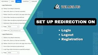 How to Redirect URL in WordPress with User Meta Pro