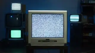 4K Television | Analog | Interference | Old | Free Stock Video Footage