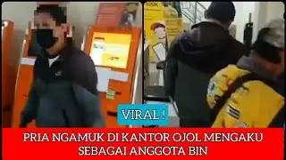 Pria Ngamuk Di Kantor Ojol Mengaku Sebagai Anggota BIN