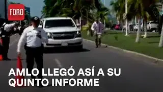 Así llegó AMLO a su quinto informe de gobierno en Campeche - Las Noticias