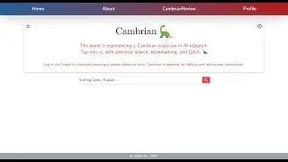 Cambrian: the copilot for AI research