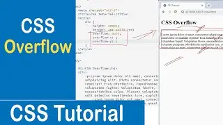 #26 CSS Overflow Property | Overflow-X | Overflow-Y | CSS Tutorial