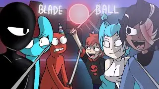 monsters vs human version BLADE BALL roblox (horror multiverse animation)