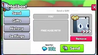 🔴LIVE 🔴 MAILBOX GIVEAWAYS FOR HUGE PETS AND GEMS IN PET SIMULATOR 99!