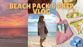 PACK WITH ME FOR THE BEACH🌊🐚🦀Packing for vacation, what to wear, beach products haul, outfits try-on