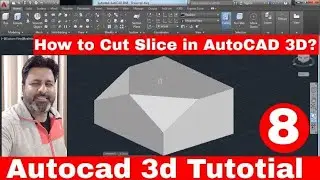 Autodesk AutoCAD 3d tutorial | Autocad 3d Slice command | How to use Slice command in Autocad 3d