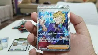 Only 1 pack away from a hit! Full Art and SIR Briar from 5 random Stellar Crown Packs! Pokemon TCG