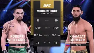 Robert Whittaker vs. Khamzat Chimaev - EA Sports UFC 5