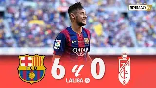 Barcelona 6 x 0 Granada (Neymar Hat-Trick) ● La Liga 14/15 Goals & Highlights ᴴᴰ