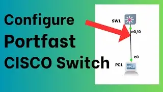 🚀 How to Configure Portfast on CISCO Switch (QUICK and EASY)