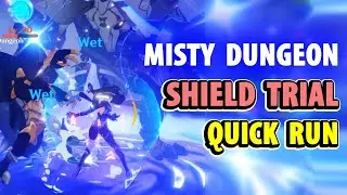 Shield Trial - Quick and Messy Run | Battlefront Misty Dungeon Genshin Impact