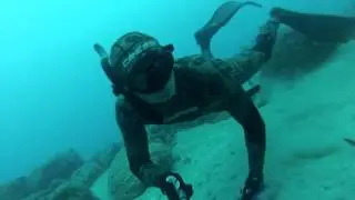 Фридайвинг.  Катание на акуле