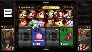 G6 - Yoleo (Kirby) Vs. Prince (Yoshi) SSB64 Division 1