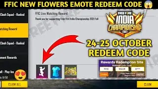 Free Fire Redeem Code Today | 24 October Redeem Code Free Fire | FF Redeem Code Today 24 October