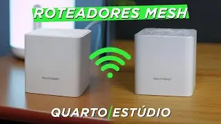 CHEGA DE REPETIDORES! Esses ROTEADORES MESH MELHORARAM o SINAL WIFI da casa! -Multilaser Mesh Cosmo