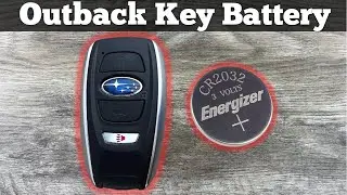 How To Change A Subaru Outback Remote Fob Key Battery 2015 - 2023 DIY Remove Replace Tutorial