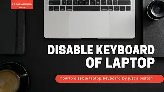 How to disable laptop keyboard by just using a single shift button.