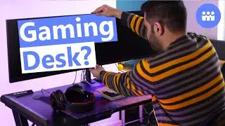 I test a budget gamer desk from amazon Review - Gaming Desk RGB Lighting