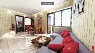360° degree Apartment Interior walkthrough | 3D walkthrough Interior | Virtual Tour Interior
