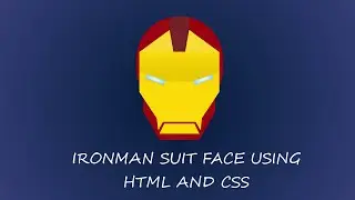 Ironman suit face using HTML and CSS | CSS Design