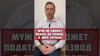 МУЖ НЕ СМОЖЕТПОДАТЬ НА РАЗВОД В ДВУХ СЛУЧАЯХ 