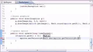 Java Game Development | Chapter .26 -  Watching the Sprite Move ‏