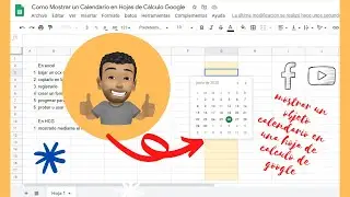 como mostrar un calendario en Google sheets