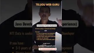 Java developers hiring (3+) #teluguwebguru #javajobs #job