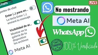 Meta Al no mostrar en WhatsApp (new) I Cómo conseguir Meta Al en Whatsapp | Apagar Meta AI