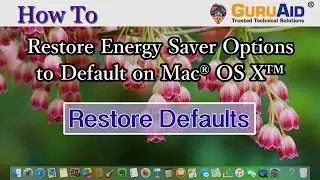 How to Restore Energy Saver Options to Default on Mac® OS X™ - GuruAid
