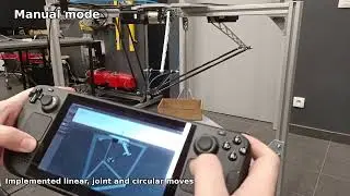 Delta robot with vision system based on neural network, controlled by Steam Deck