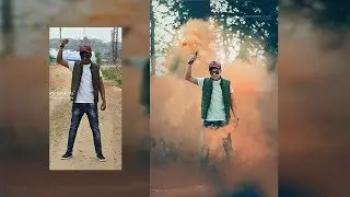 Smoke bomb effect | photoshop manipulation tutorial
