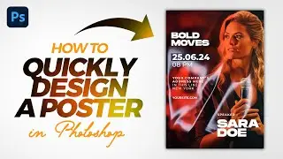 Poster Design Photoshop Tutorial for Beginners !! v3