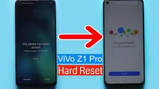 ViVo Z1 Pro Hard Reset Done/Remove Screen Lock Pattern/Pin/Password
