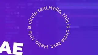 Circle Text Tutorial in Adobe After Effects