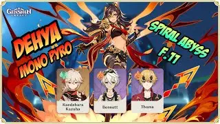 Dehya Mono Pyro Team - Spiral Abyss V3.5 Floor 11