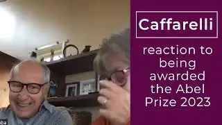 Luis A. Caffarelli's reaction to being awarded the Abel Prize 2023