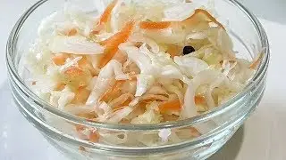 КВАШЕНАЯ КАПУСТА,самый простой рецепт/SAUCED CABBAGE.