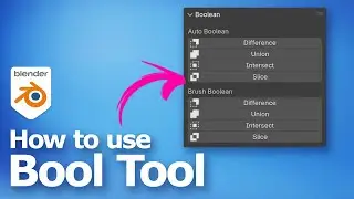 How to use bool tool in Blender