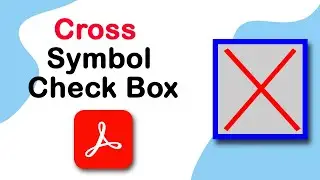 How to make a cross symbol check box in pdf using Adobe Acrobat Pro DC