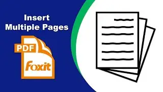 How to insert multiple pages in a pdf document in Foxit PDF Editor