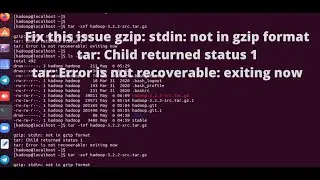 tar: Error is not recoverable: exiting now