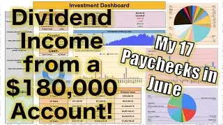 How Much My Dividend Portfolio Paid Me in June! ($180,000 Account)