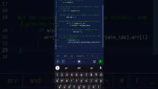 Selection Sort Optimised Code || Sorting python code || 