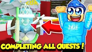 TRYING TO COMPLETE ALL QUESTS IN BEE SWARM SIMULATOR!!